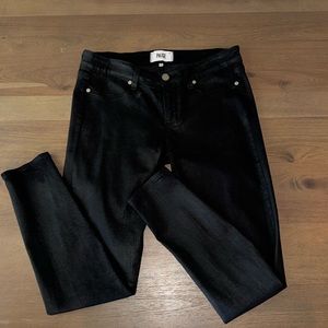 Paige black womens skinny jeans